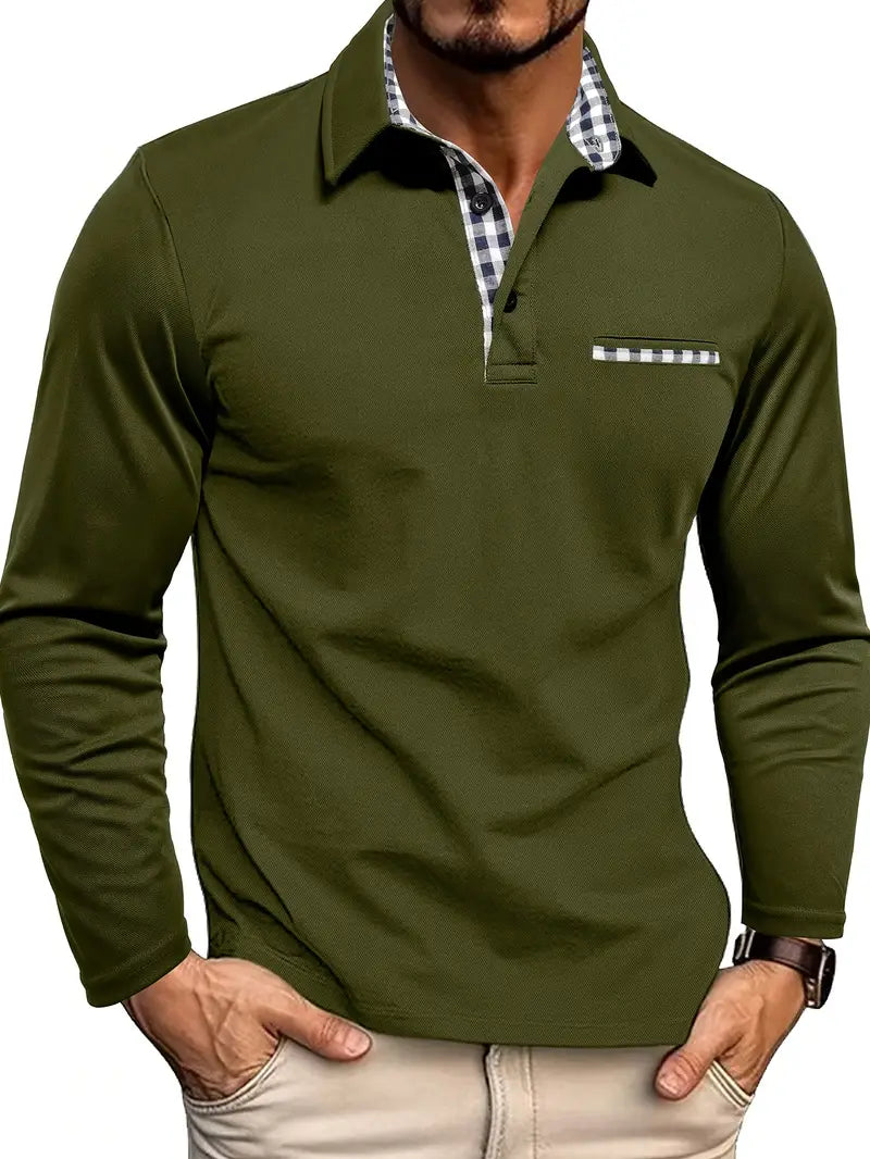Declan | Men's Long Sleeve Polo Shirt