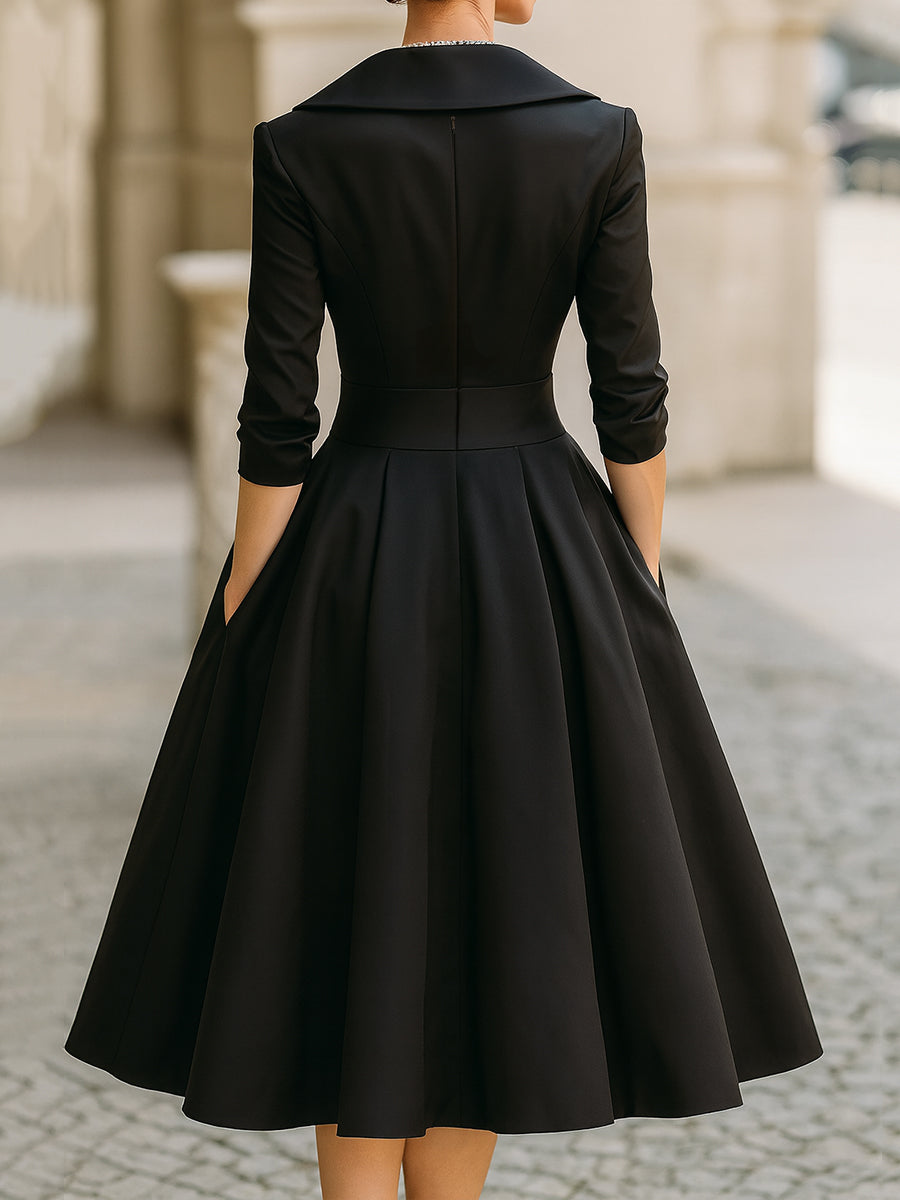 Anastasia | Women's Satin Midi Dress