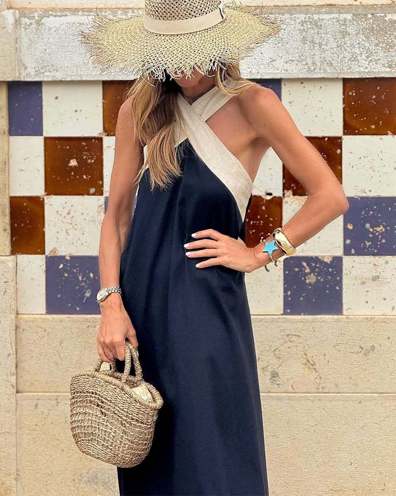 Evelyn | Crossover Maxi Dress