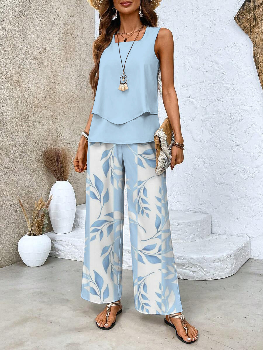 Clara | Women's Two-Piece Wide-Leg Set