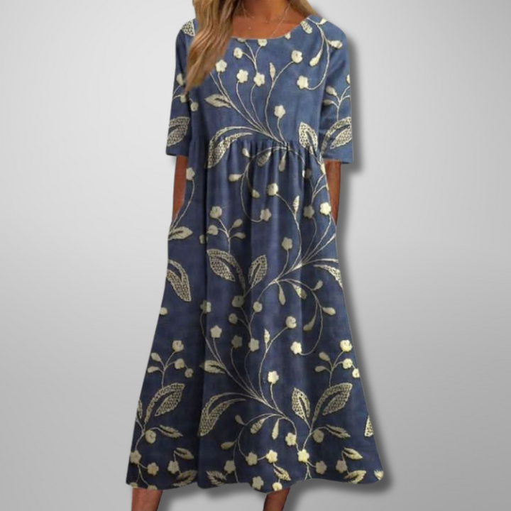Lucia | Relaxed Floral Midi Dress