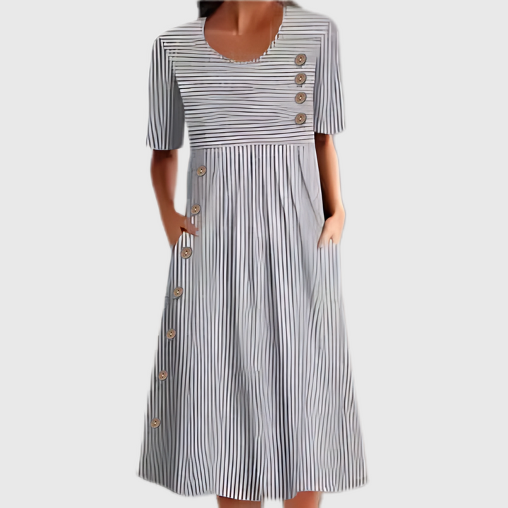 Colette | Women's Striped Midi Dress