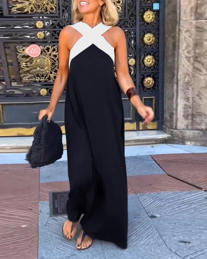 Evelyn | Crossover Maxi Dress