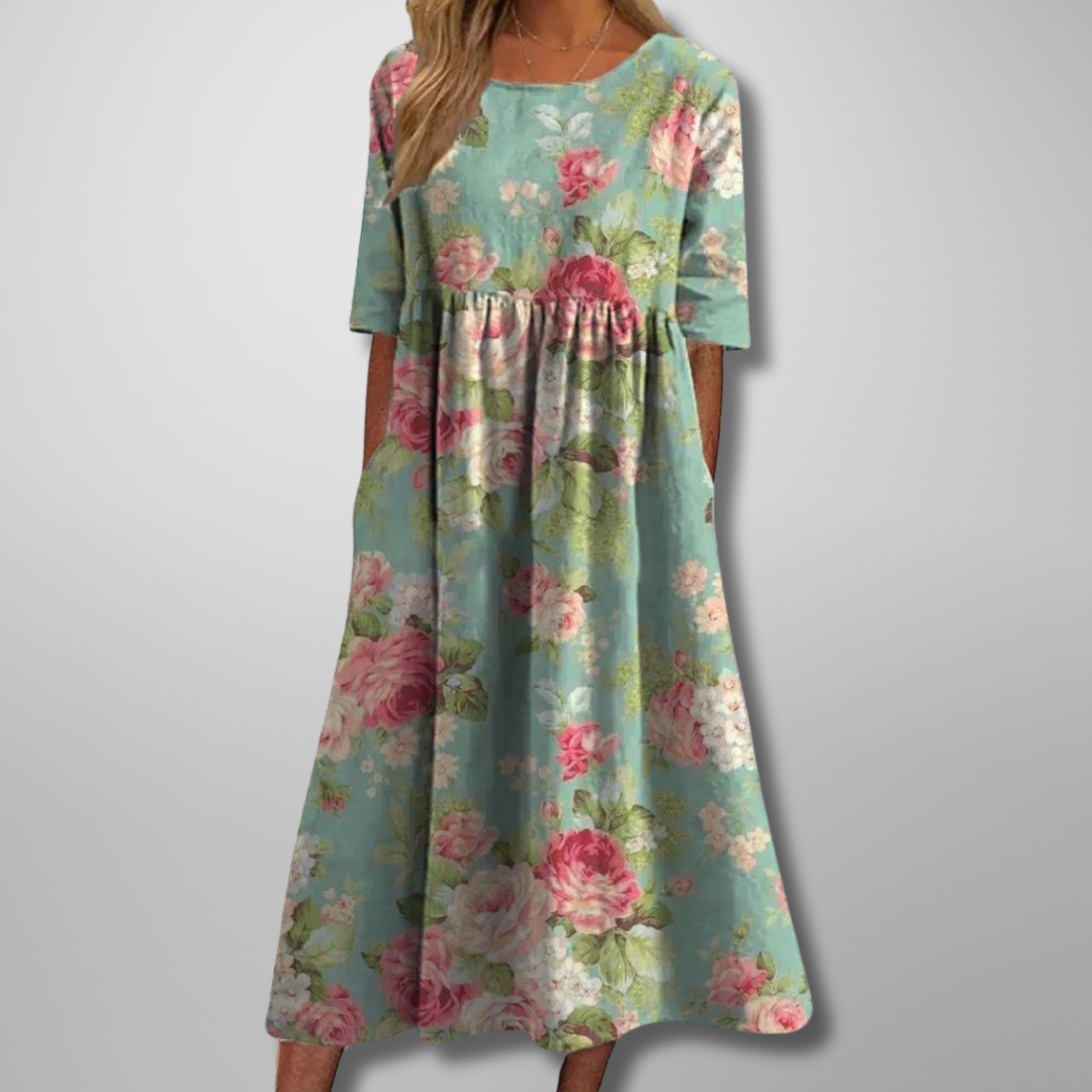 Lucia | Relaxed Floral Midi Dress