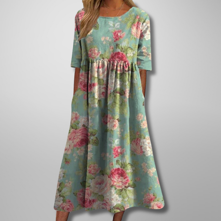 Lucia | Relaxed Floral Midi Dress