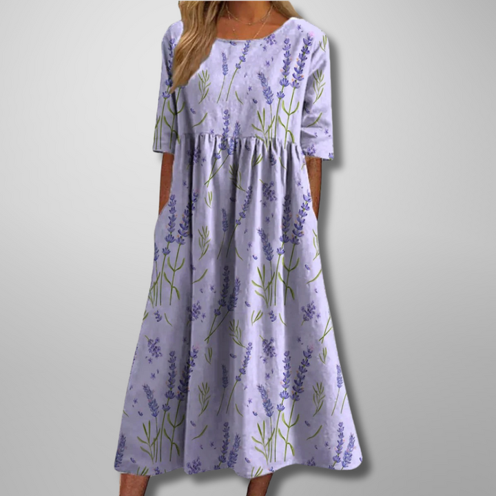 Lucia | Relaxed Floral Midi Dress