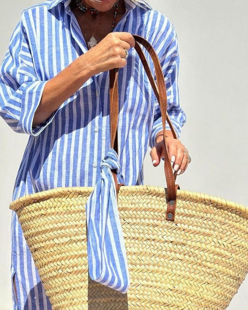 Winona | Striped Shirt Dress