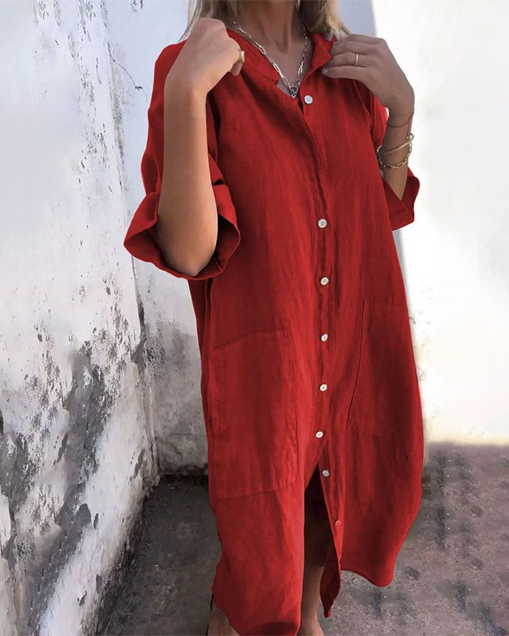 Sienna | Women's Boho Shirt Dress