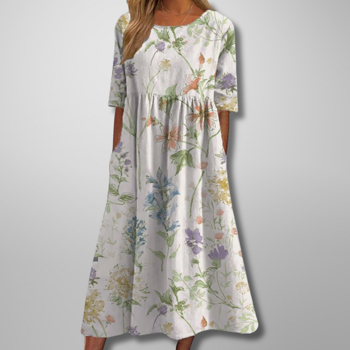 Lucia | Relaxed Floral Midi Dress