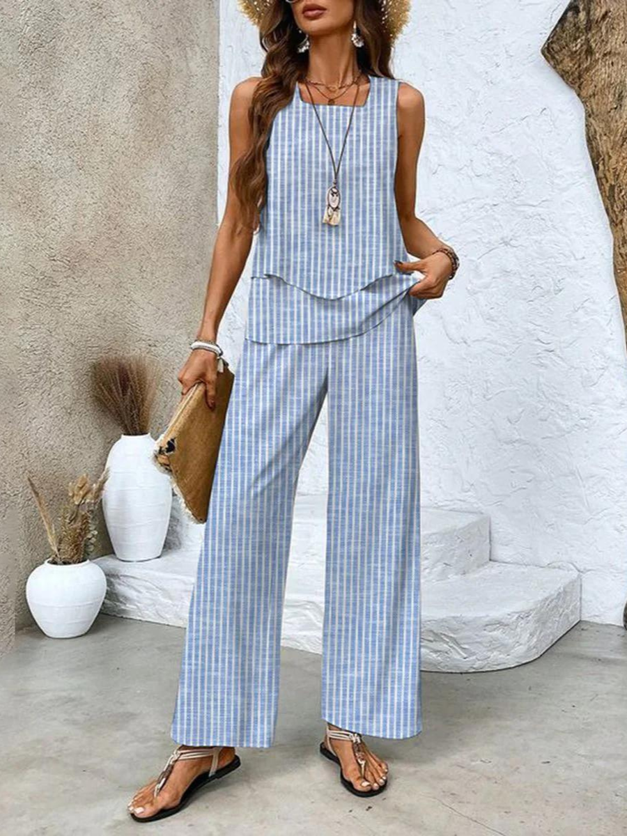 Clara | Women's Two-Piece Wide-Leg Set
