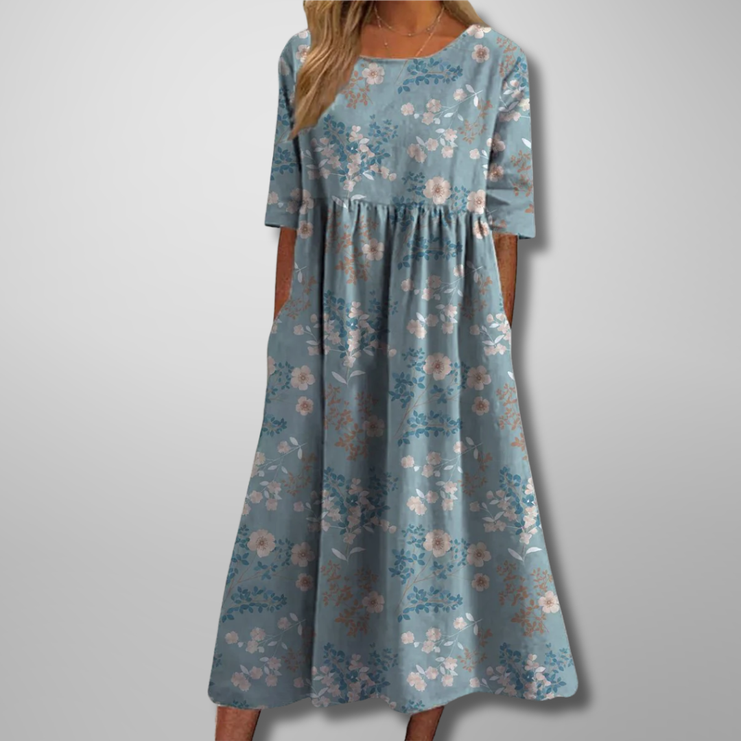 Lucia | Relaxed Floral Midi Dress
