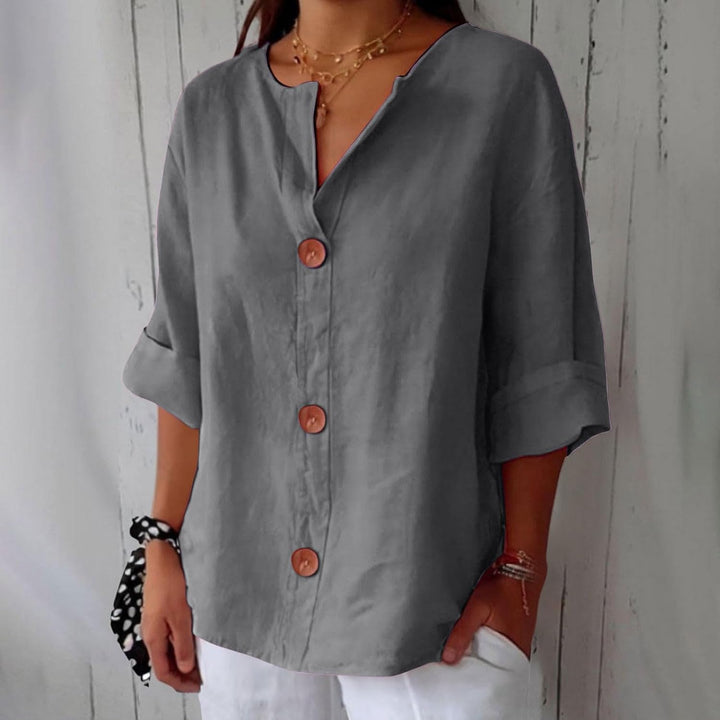 Eliza | Linen Blouse with Loose Fit
