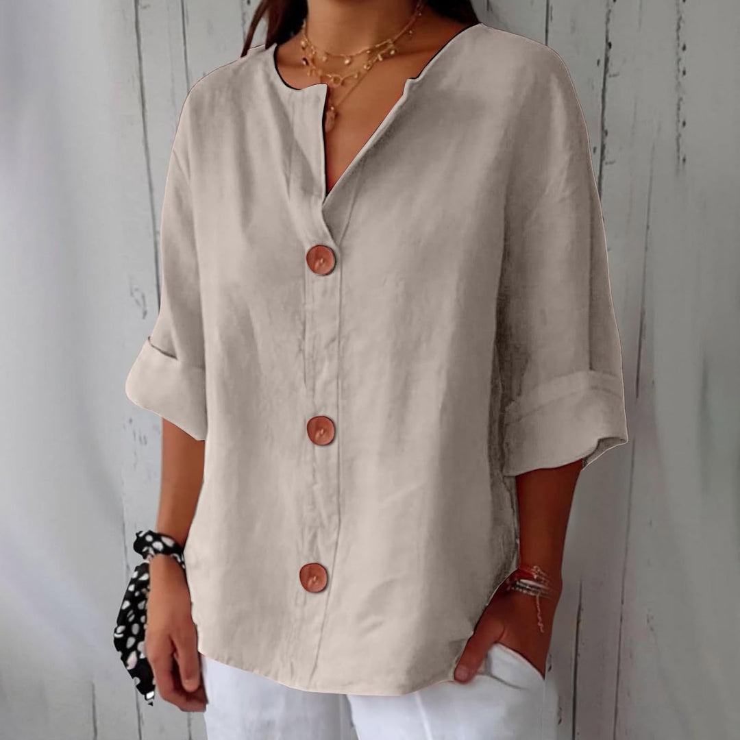 Eliza | Linen Blouse with Loose Fit