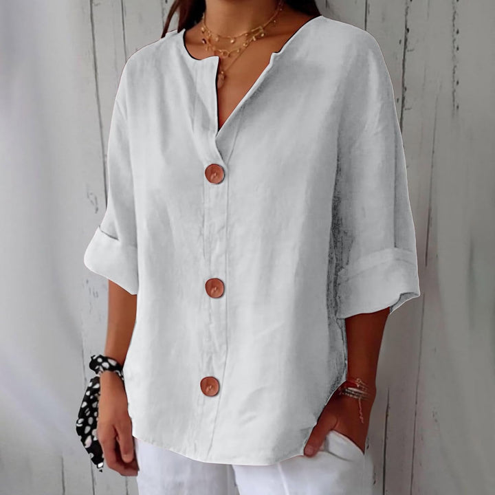 Eliza | Linen Blouse with Loose Fit