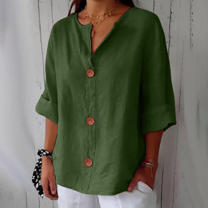 Eliza | Linen Blouse with Loose Fit