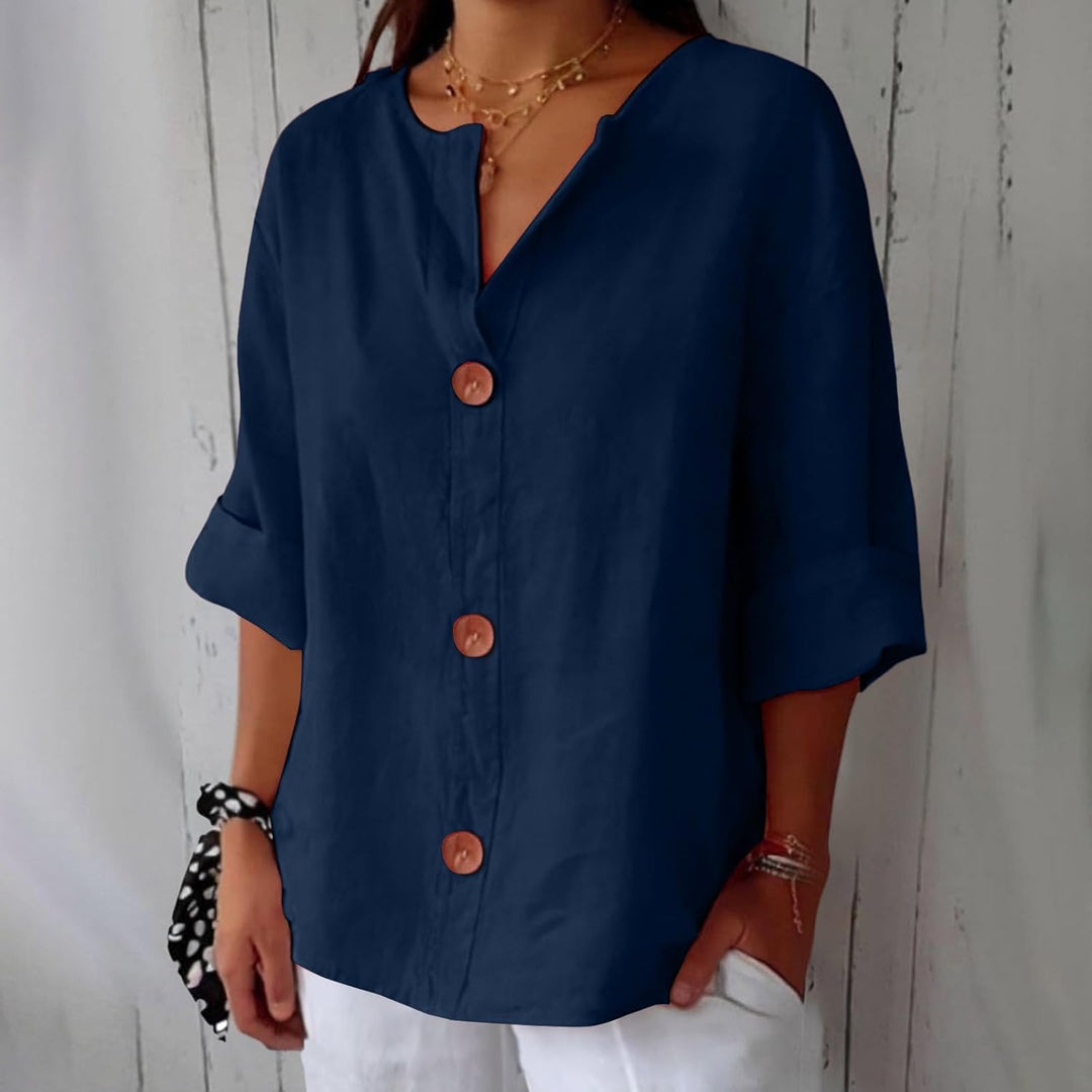 Eliza | Linen Blouse with Loose Fit