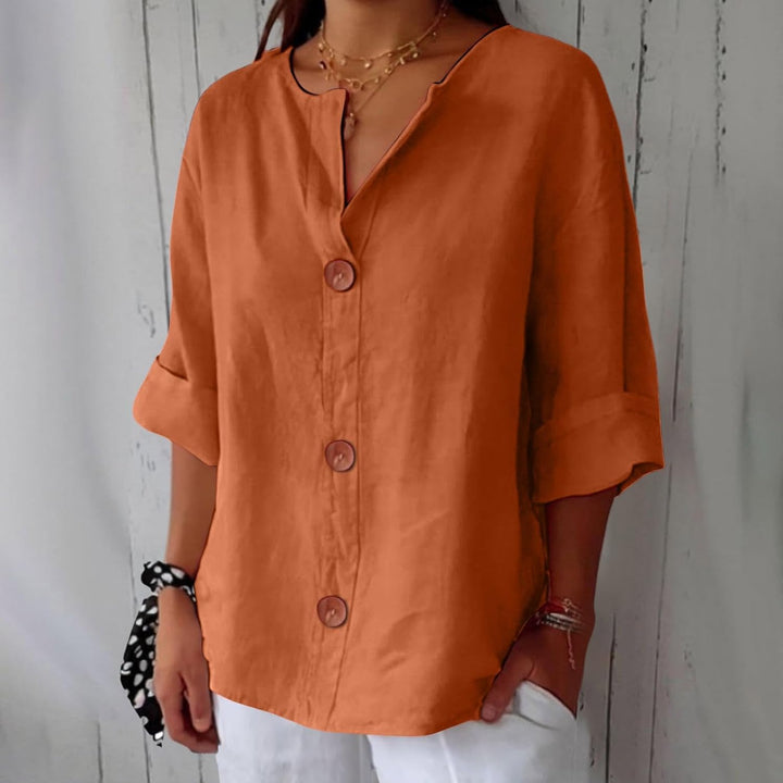 Eliza | Linen Blouse with Loose Fit