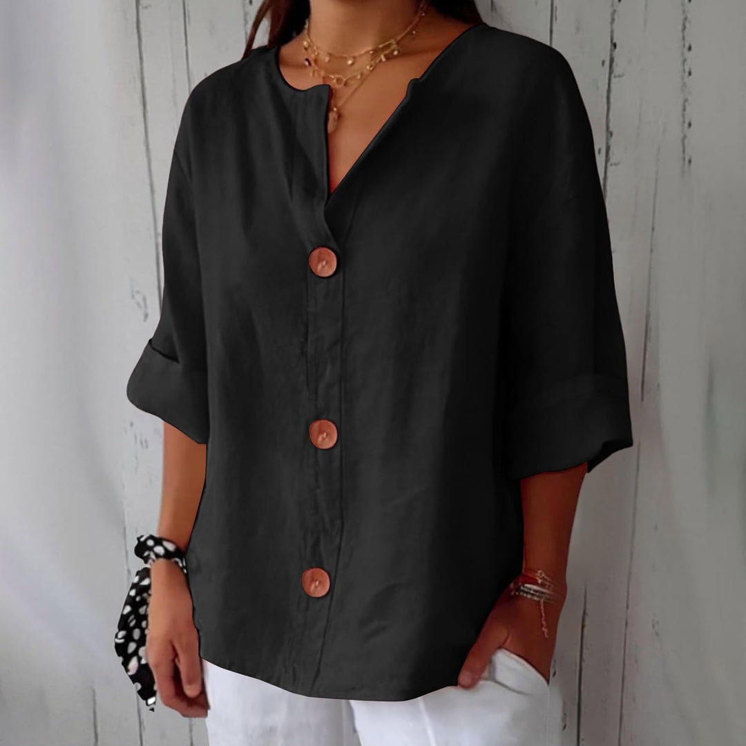 Eliza | Linen Blouse with Loose Fit