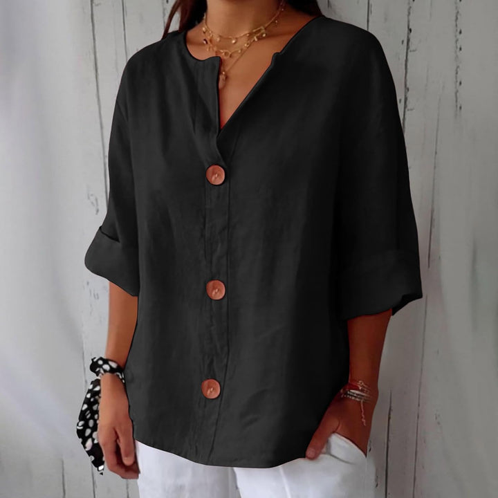 Eliza | Linen Blouse with Loose Fit