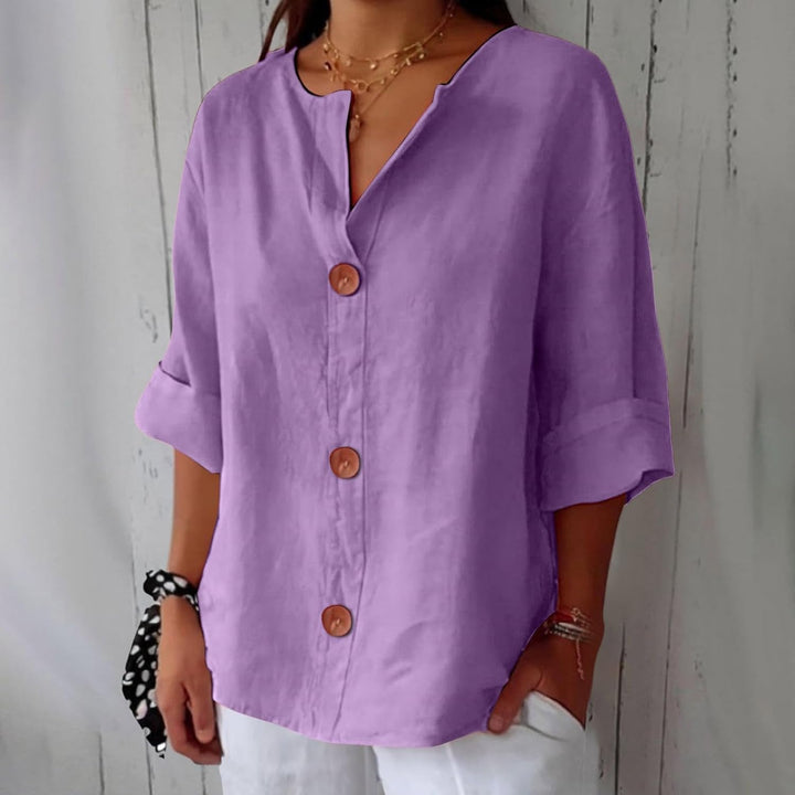 Eliza | Linen Blouse with Loose Fit