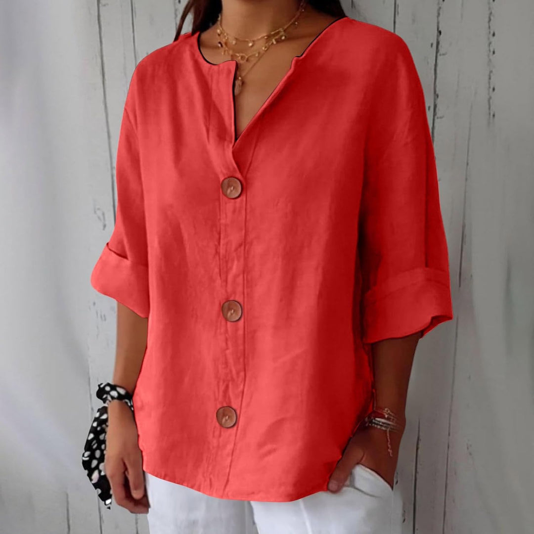Eliza | Linen Blouse with Loose Fit