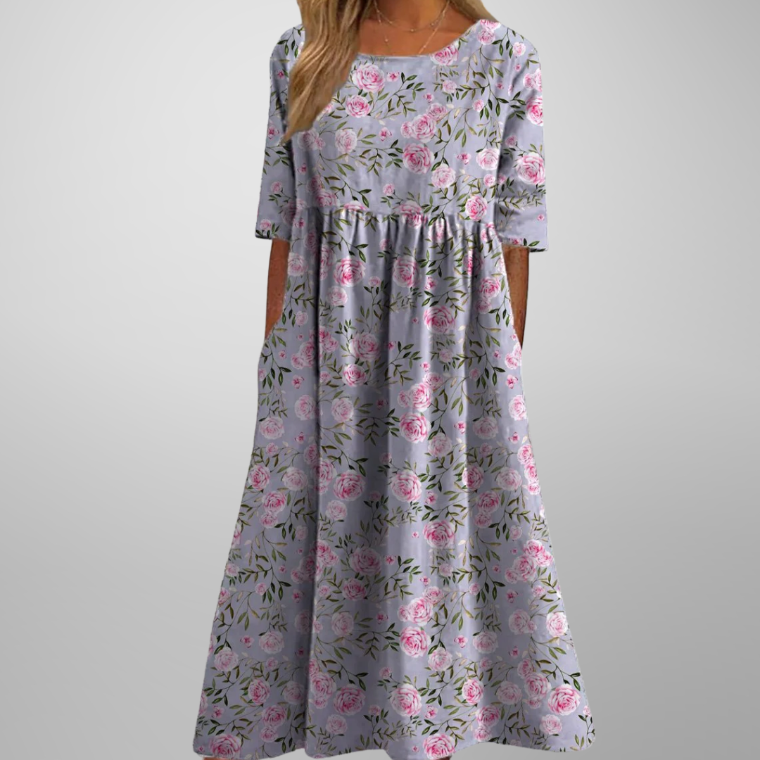 Lucia | Relaxed Floral Midi Dress