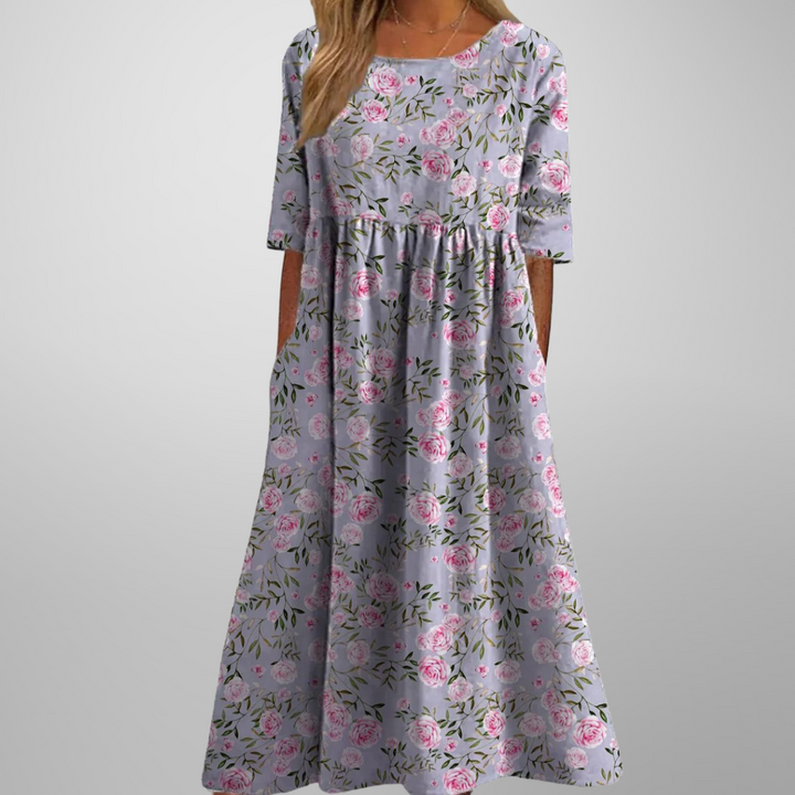Lucia | Relaxed Floral Midi Dress