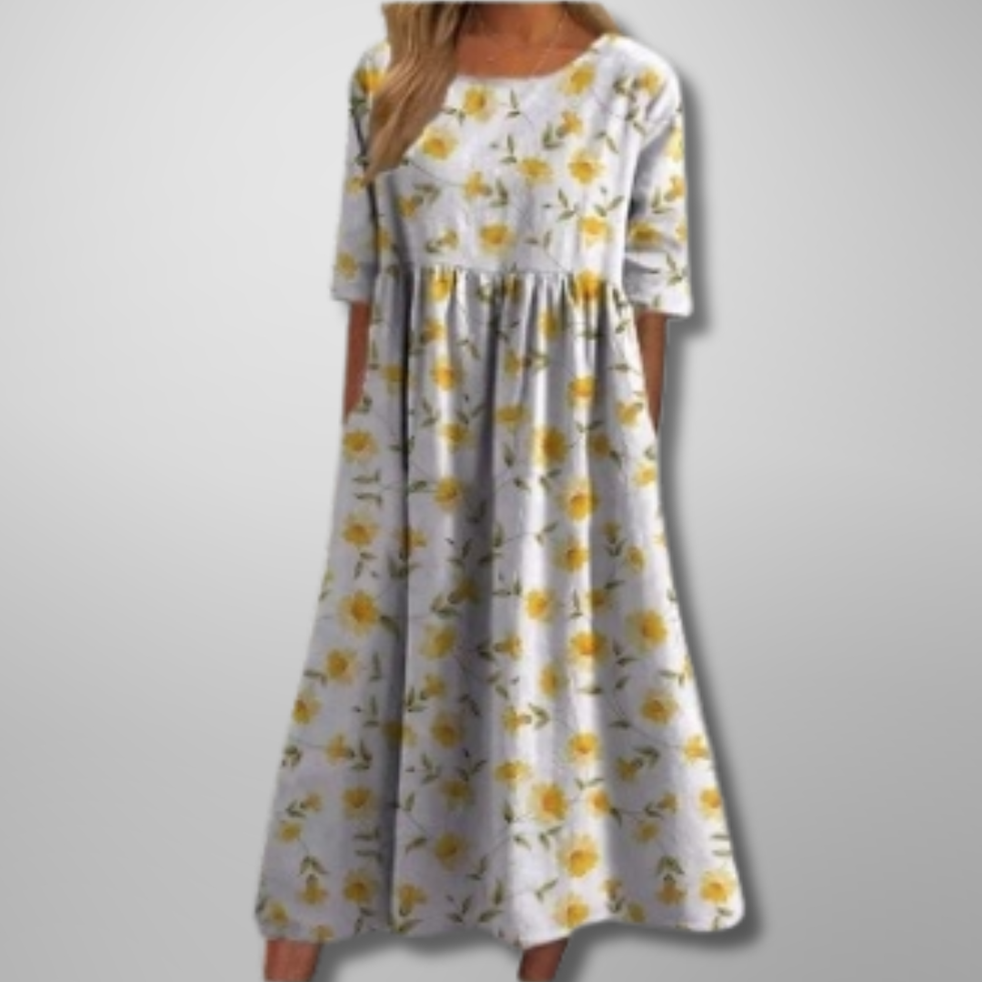 Lucia | Relaxed Floral Midi Dress