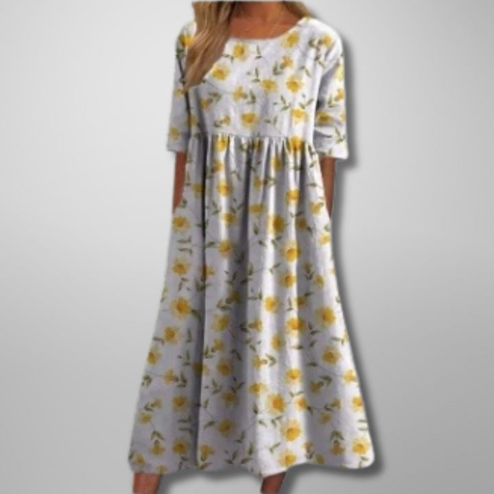Lucia | Relaxed Floral Midi Dress
