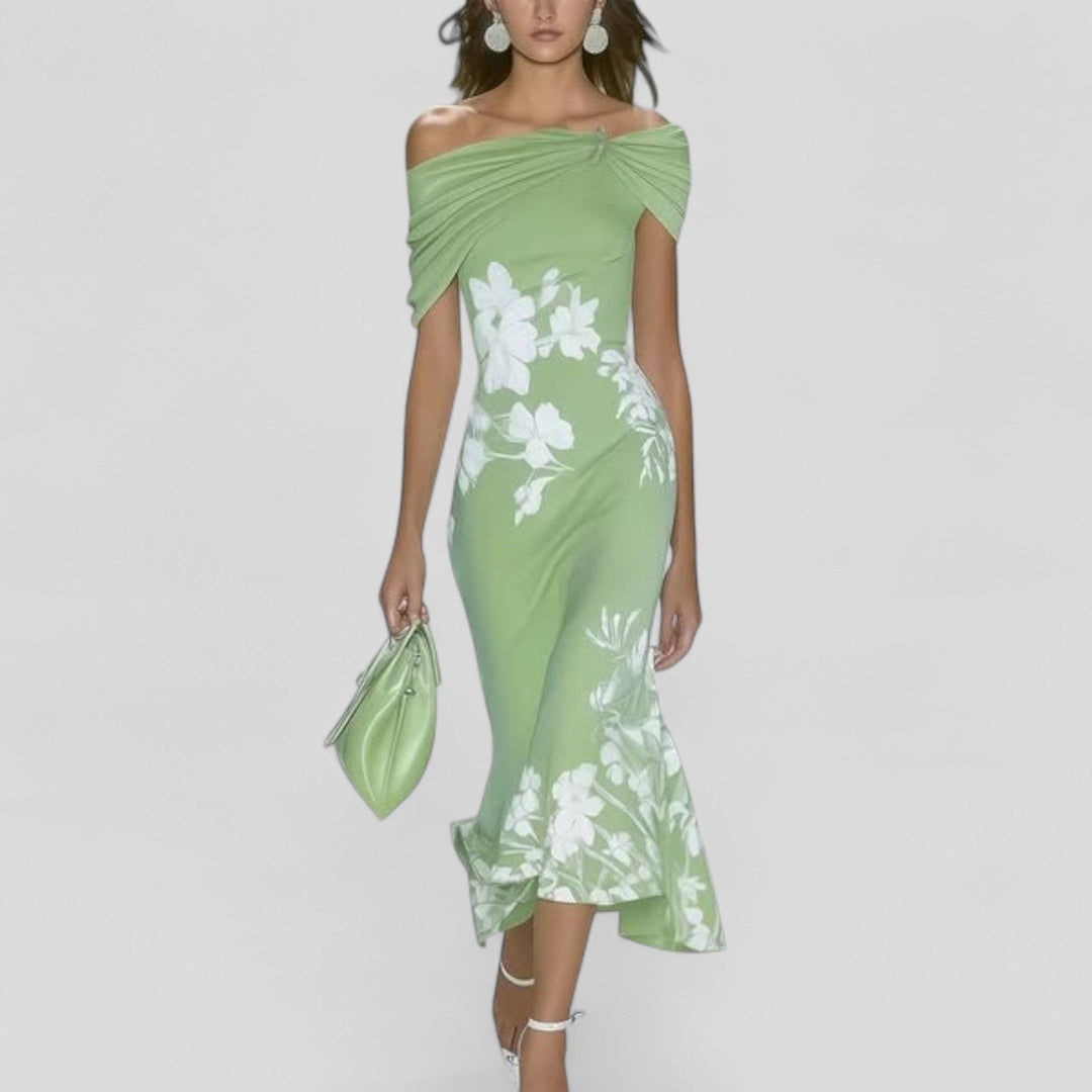 Marcella | Women's Statement Print Midi Dress