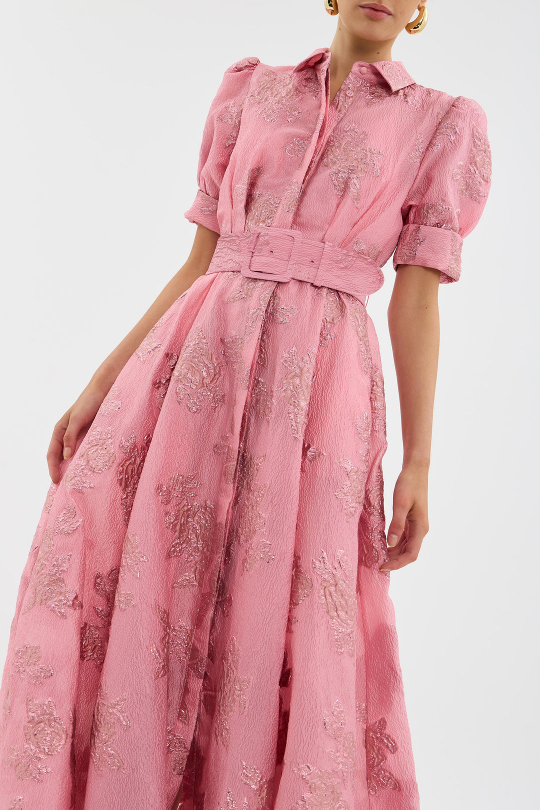 Evangeline | Floral Puff Sleeve Maxi Dress