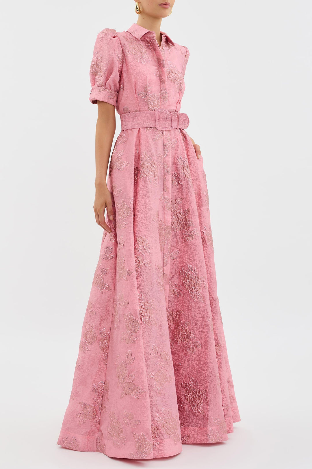 Rosalie | Floral Puff Sleeve Midi Dress