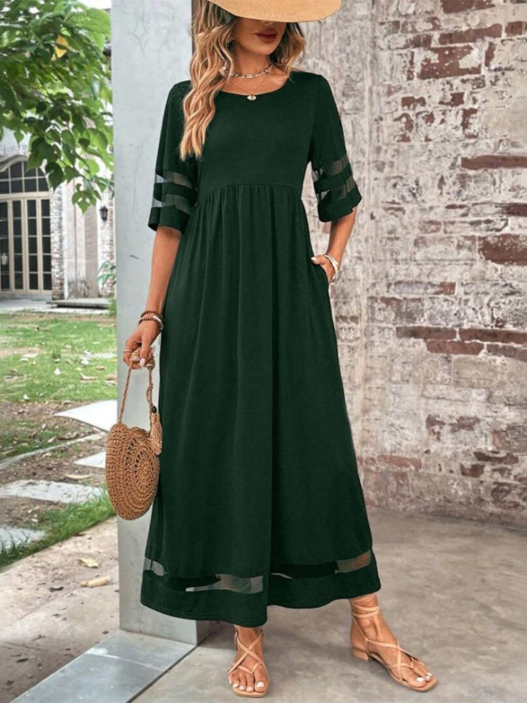 Imogen | Women's Tummy-Flattering Midi Dress
