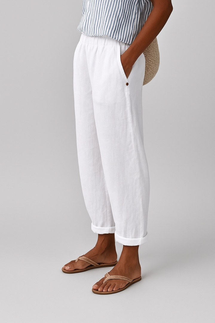 Tabitha | Women's Straight-Leg Pants with Pockets