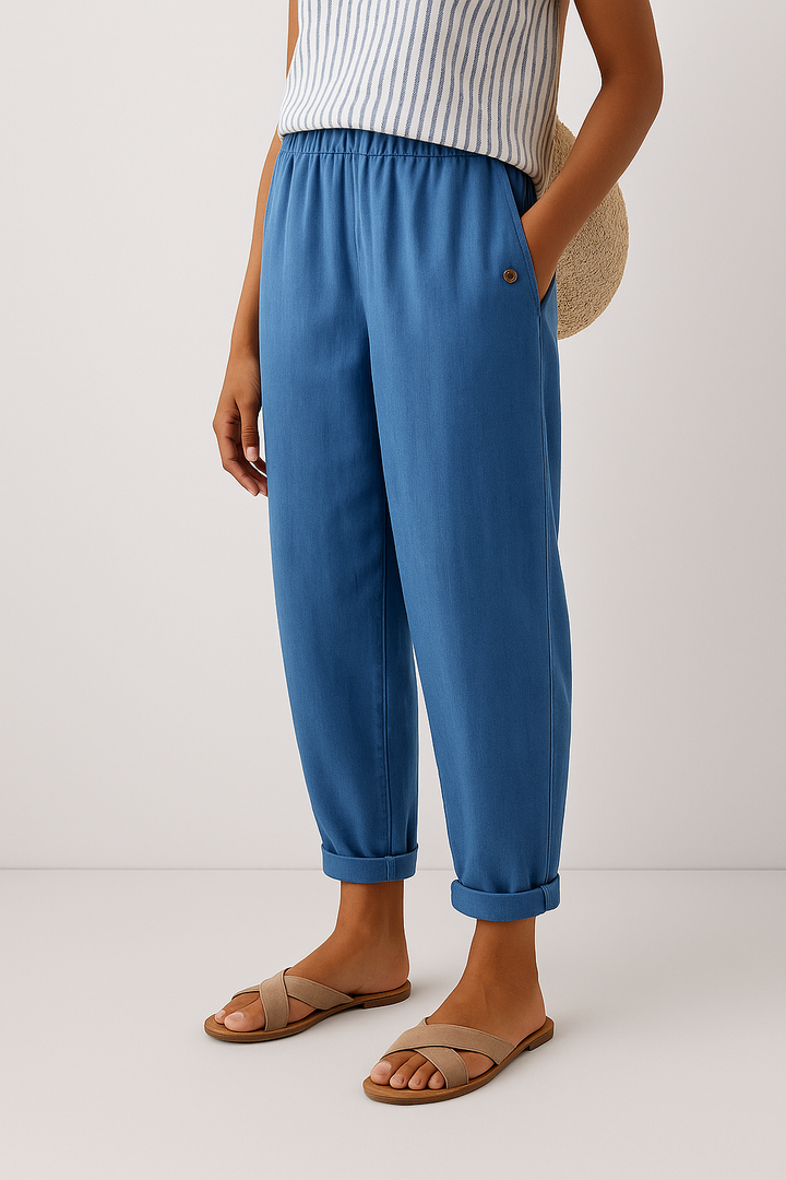 Tabitha | Women's Straight-Leg Pants with Pockets
