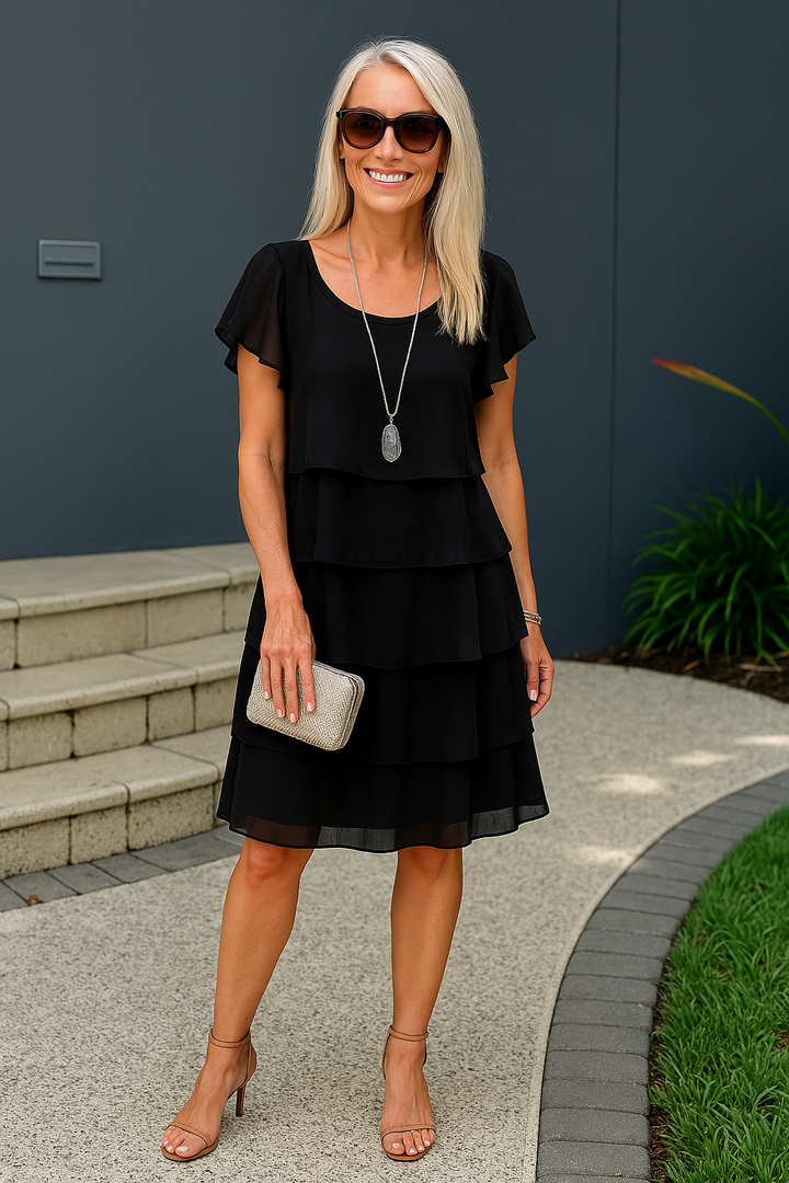 Elodie | Layered Midi Dress