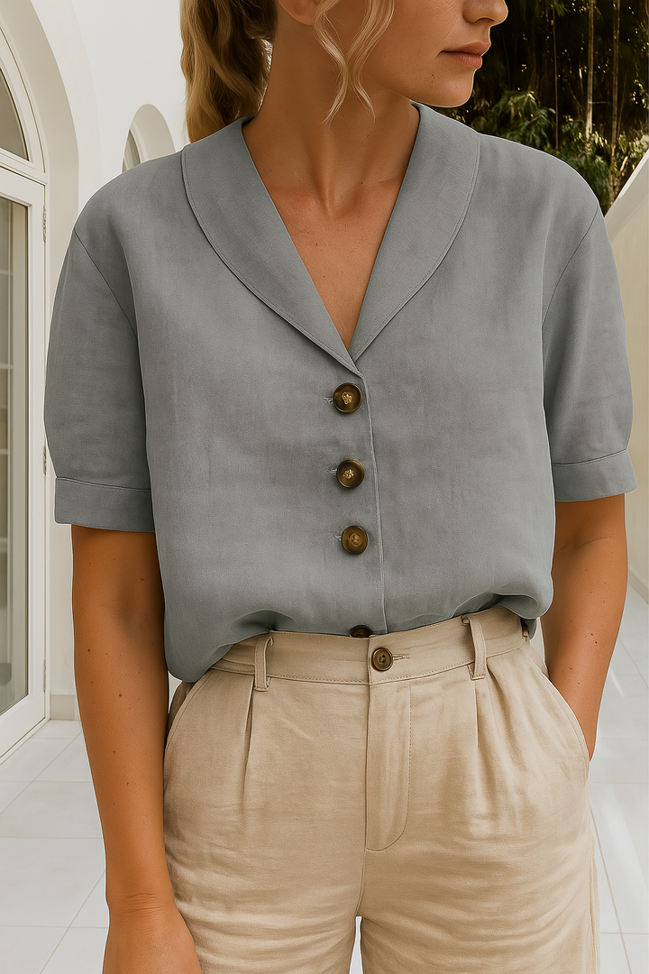 Louisa | Women's Wrap Neck Blouse