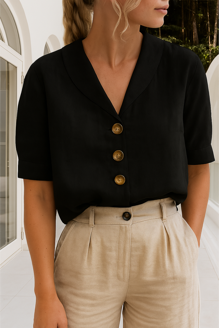 Louisa | Women's Wrap Neck Blouse
