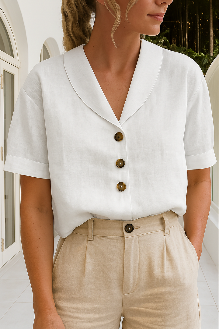 Louisa | Women's Wrap Neck Blouse