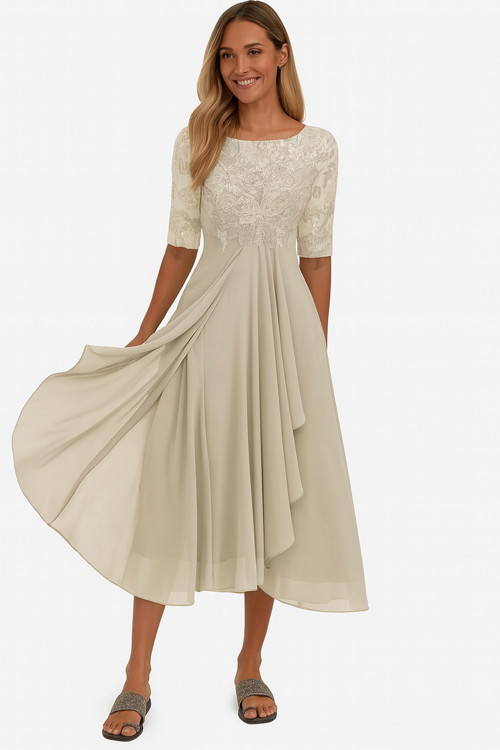 Elara | Women's A-Line Midi Dress