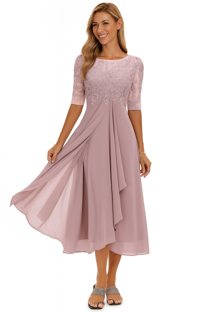 Elara | Women's A-Line Midi Dress