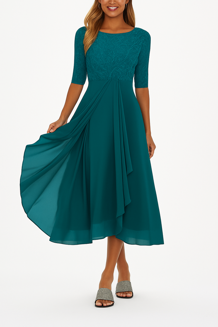 Elara | Women's A-Line Midi Dress