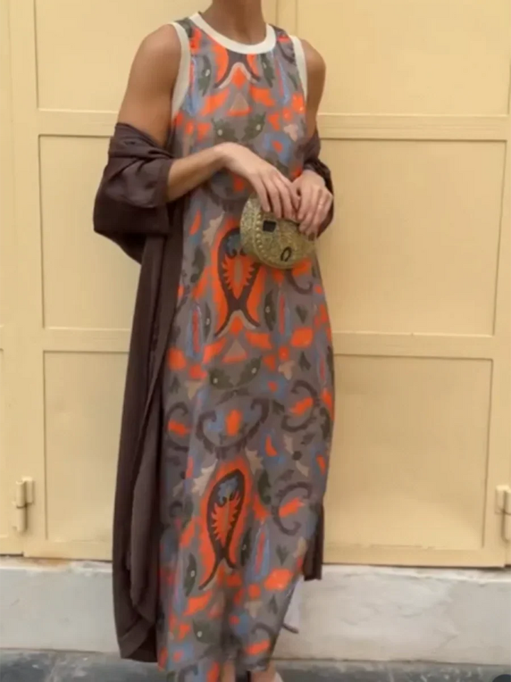 Daisy | Boho Maxi Dress with Two Piece Set