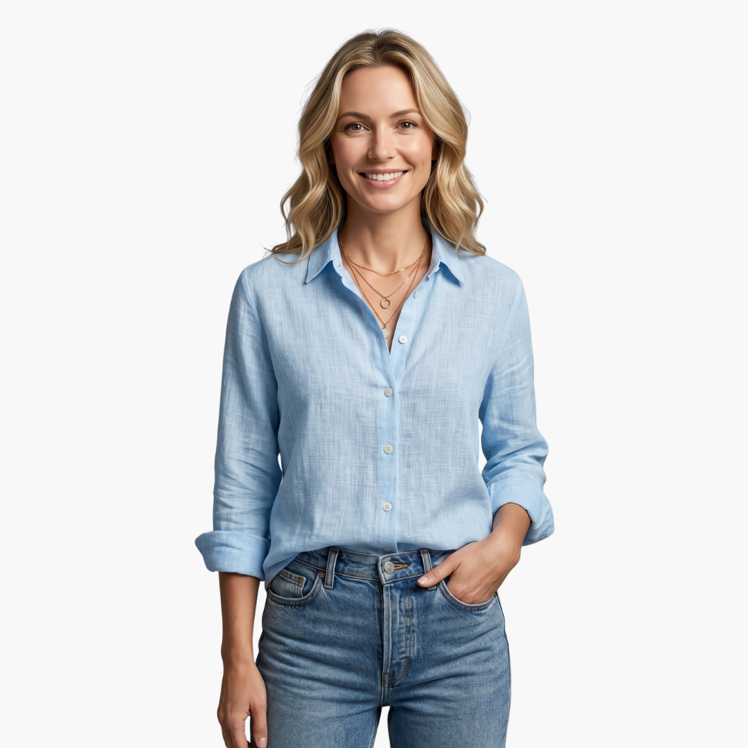 Marianella | Women's Vintage Floral Long Sleeve Blouse