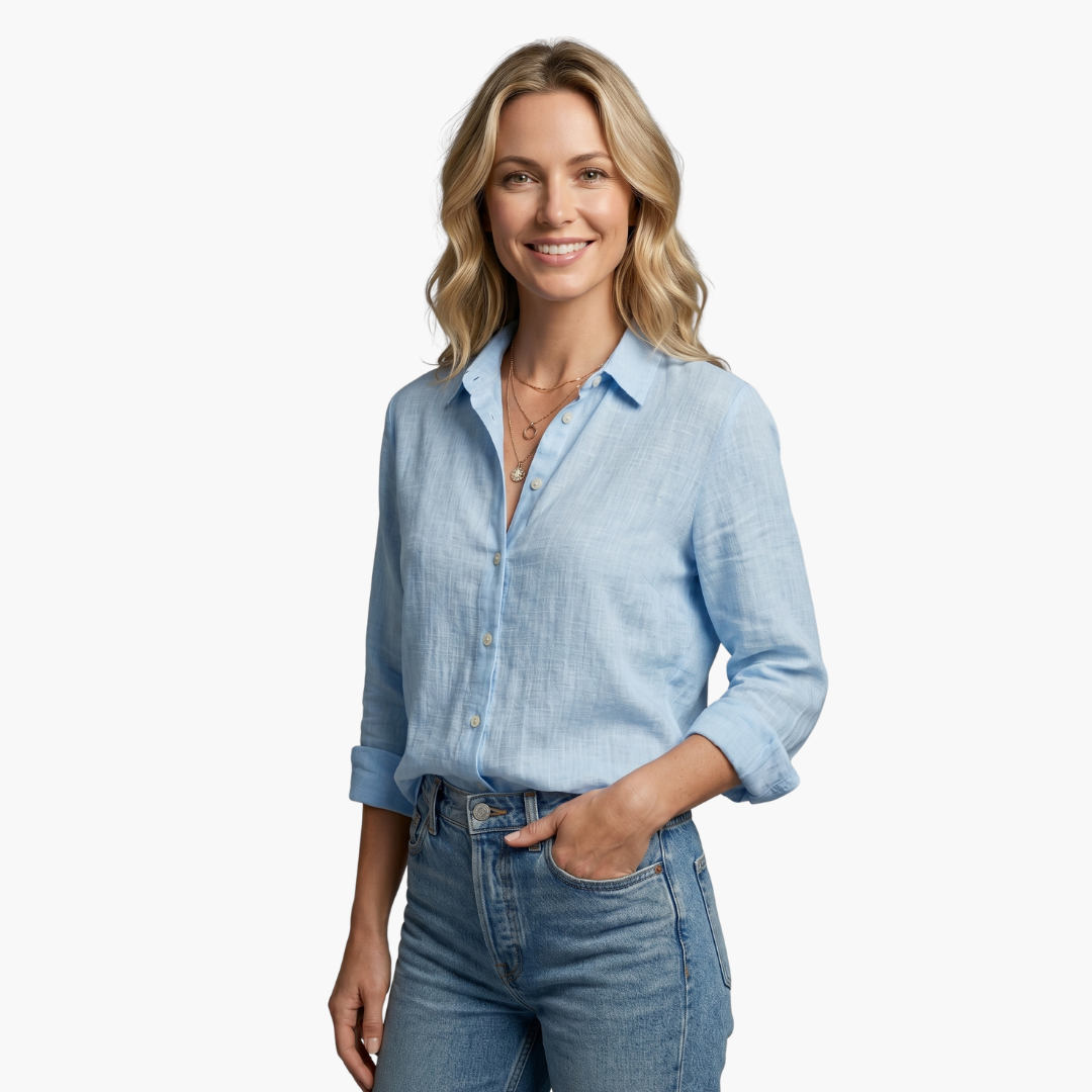 Marianella | Women's Vintage Floral Long Sleeve Blouse