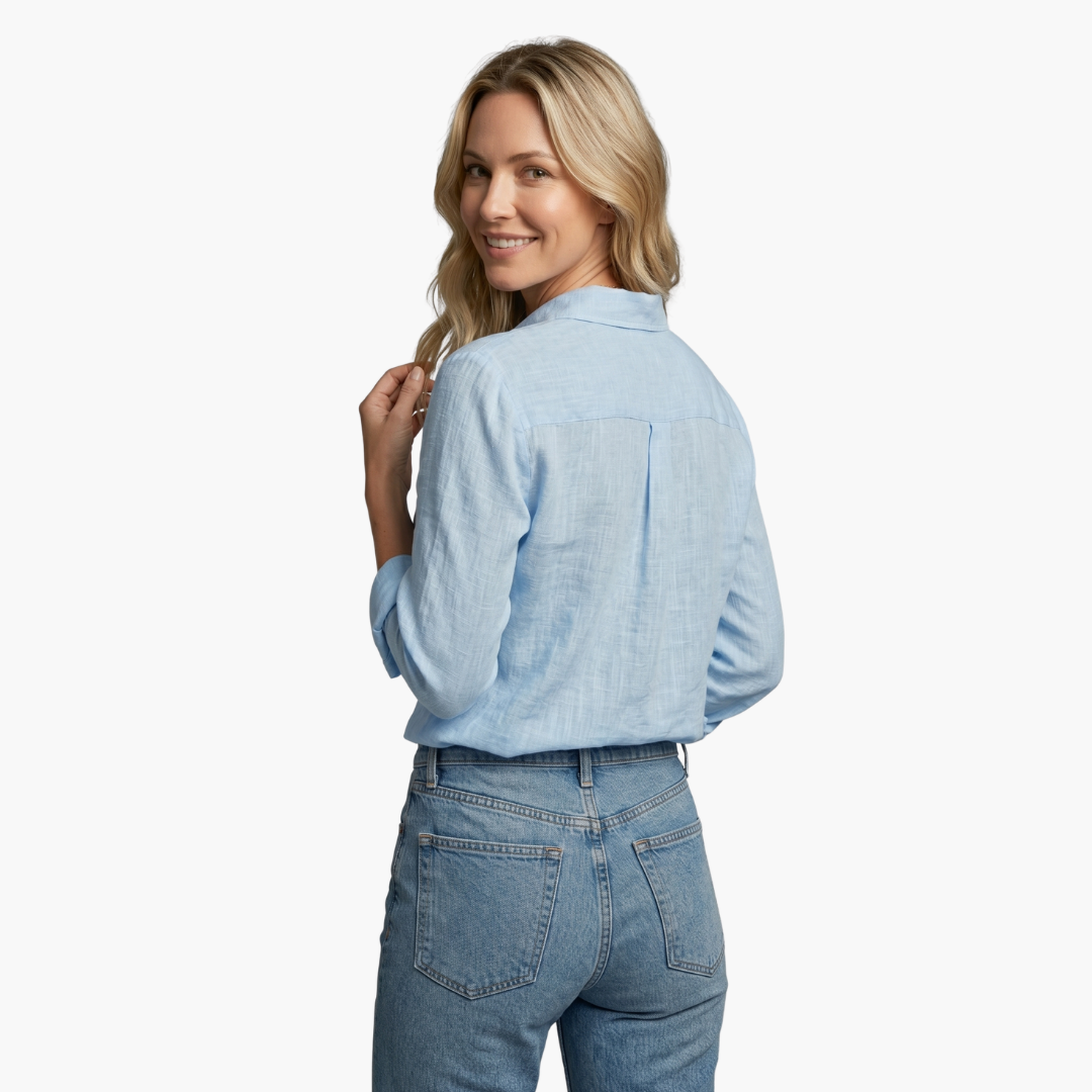 Marianella | Women's Vintage Floral Long Sleeve Blouse