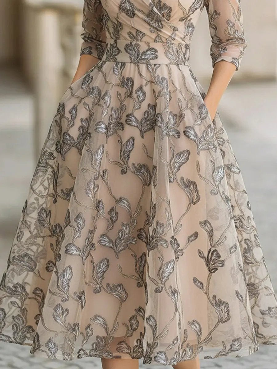 Genevieve | Wedding Guest Wrap Midi Dress