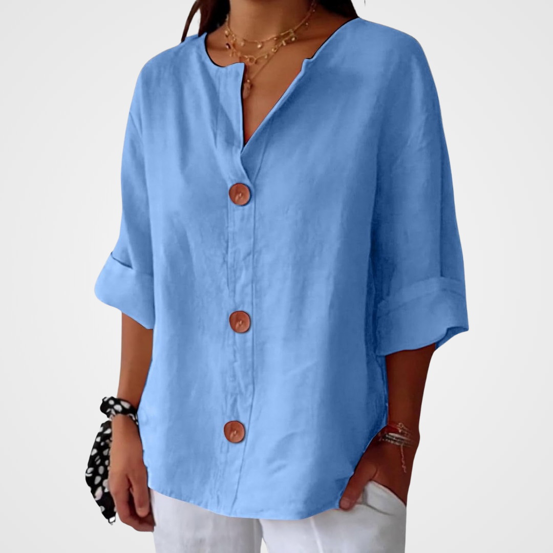 Eliza | Linen Blouse with Loose Fit