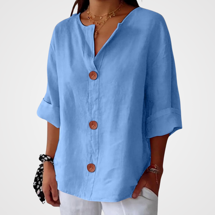 Eliza | Linen Blouse with Loose Fit