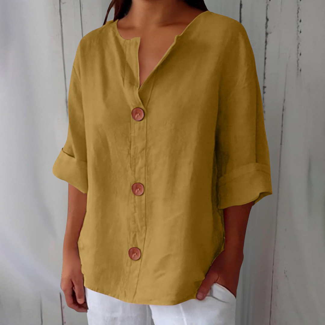 Eliza | Linen Blouse with Loose Fit